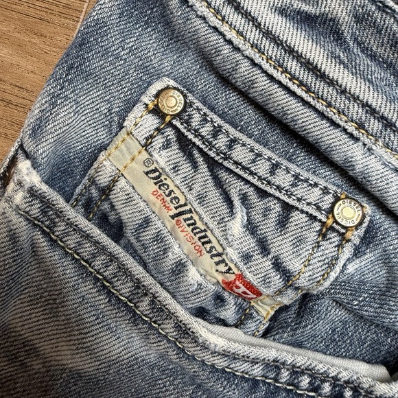 Vintage Diesel Levan Jeans Men 33x32 Blue Relaxed Straight Leg Baggy Italy Y2K - Picture 5 of 12